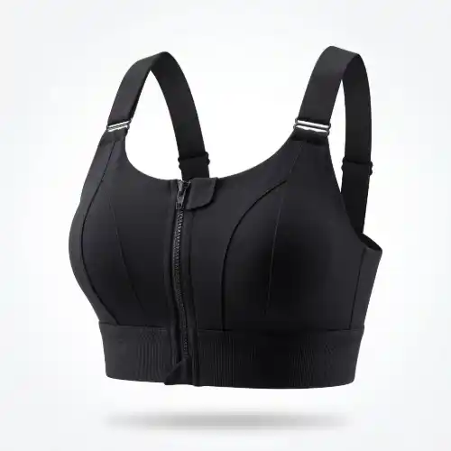 Front Zipper Sports Bra